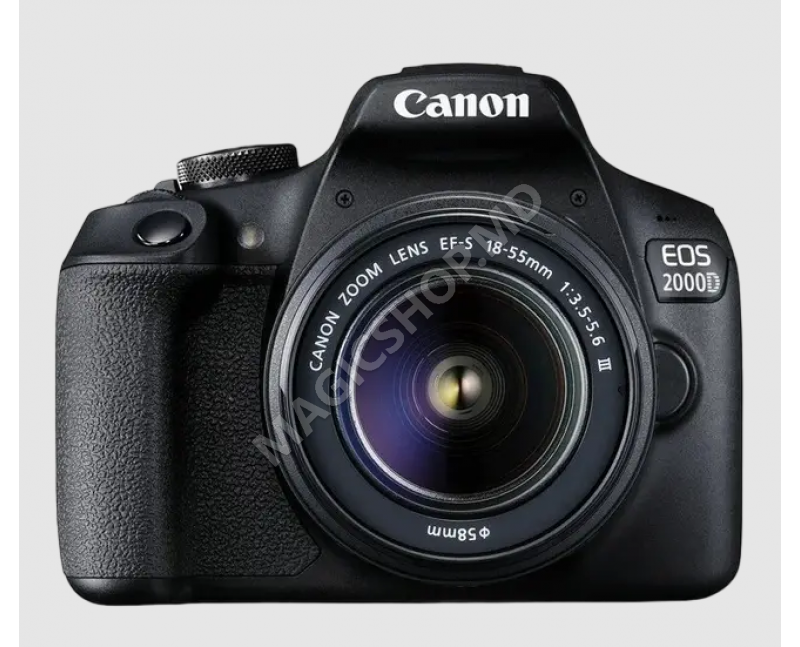 Aparat foto DSLR Canon EOS 2000D & EF-S 18-55mm f/3.5-5.6 DC III KIT